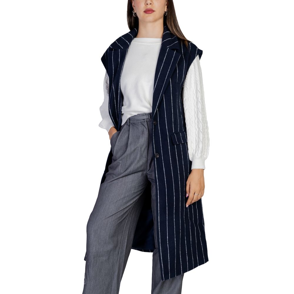 ICHI Blue Polyester Jackets & Coat IT36 | XXS