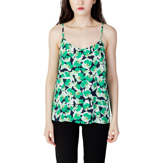 Jacqueline De Yong Green Cotton Tops & T-Shirt IT38 | XS