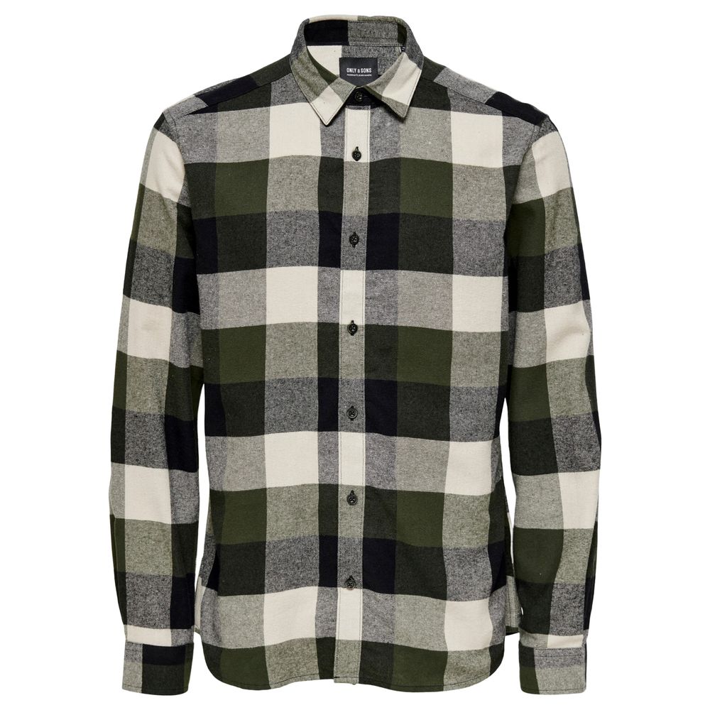 Only & Sons Green Cotton Shirt IT42 | XS