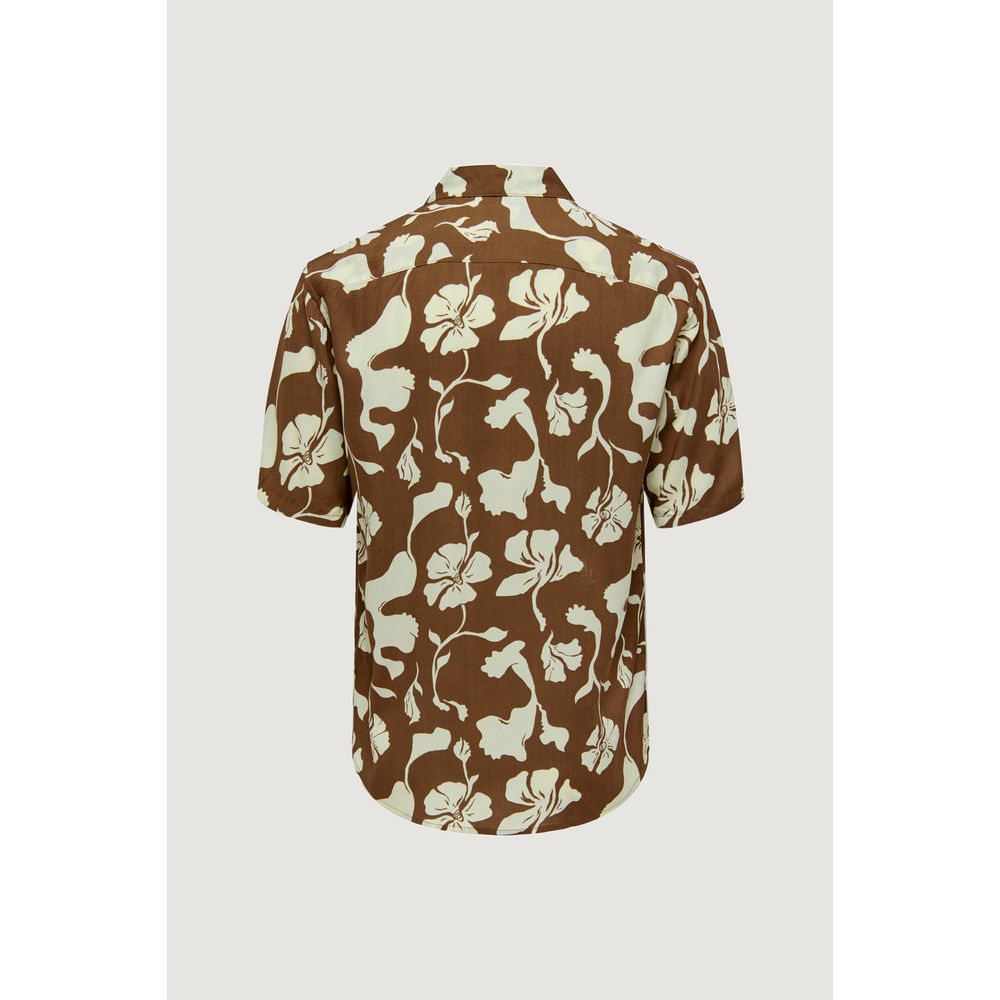 Only & Sons Brown Viscose Shirt IT44 | S