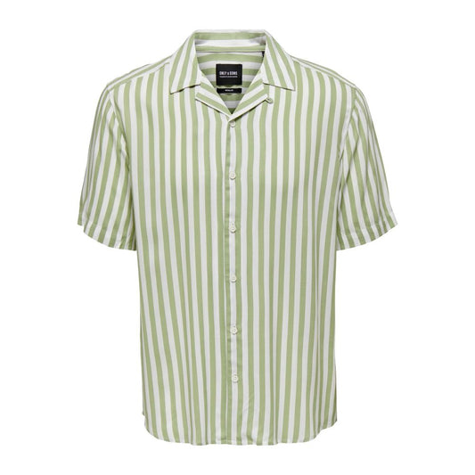 Only & Sons Green Viscose Shirt IT44 | S