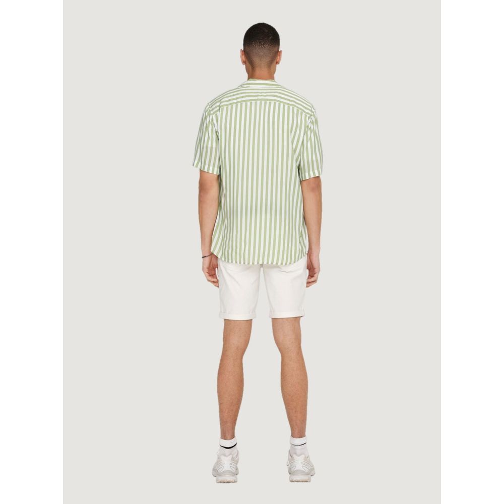 Only & Sons Green Viscose Shirt IT44 | S