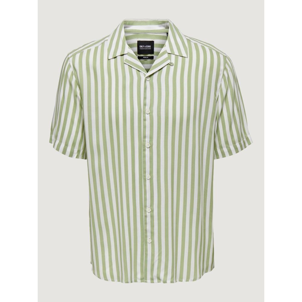 Only & Sons Green Viscose Shirt IT44 | S