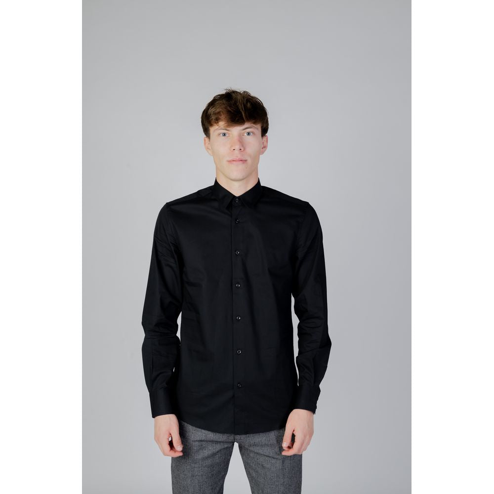 Antony Morato Black Cotton Shirt IT54 | XXL