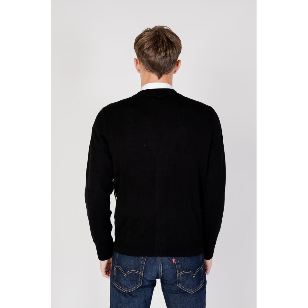 Antony Morato Black Wool Cardigan IT54 | XXL