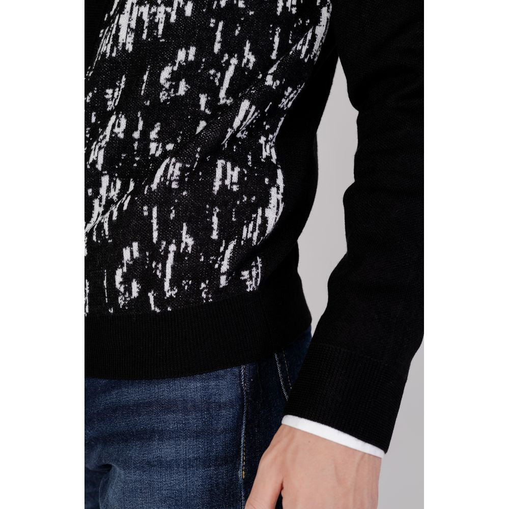 Antony Morato Black Wool Cardigan IT54 | XXL