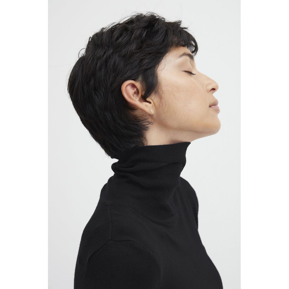 ICHI Black Viscose Sweater