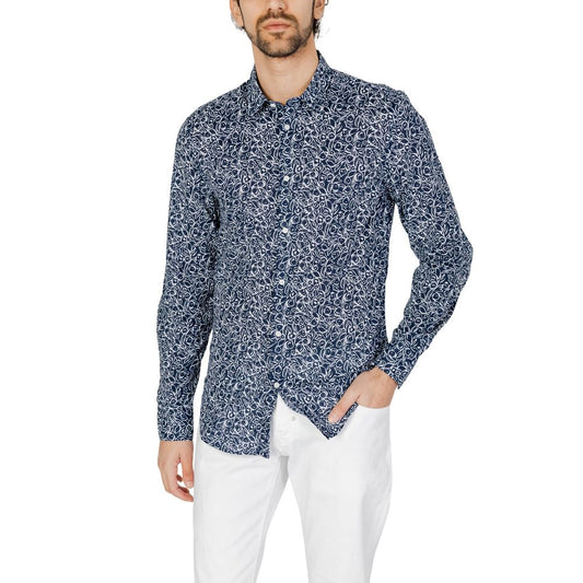 Antony Morato Blue Cotton Shirt IT46 | S