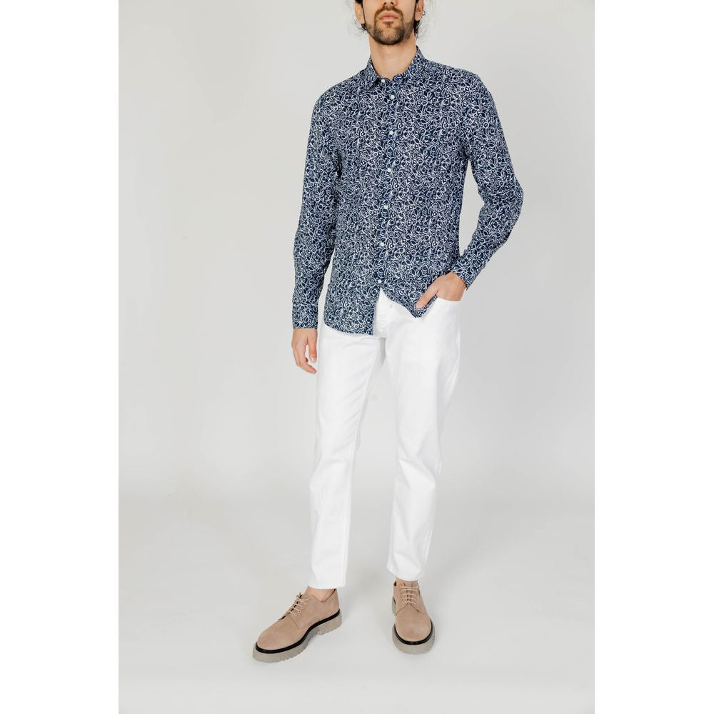 Antony Morato Blue Cotton Shirt IT46 | S