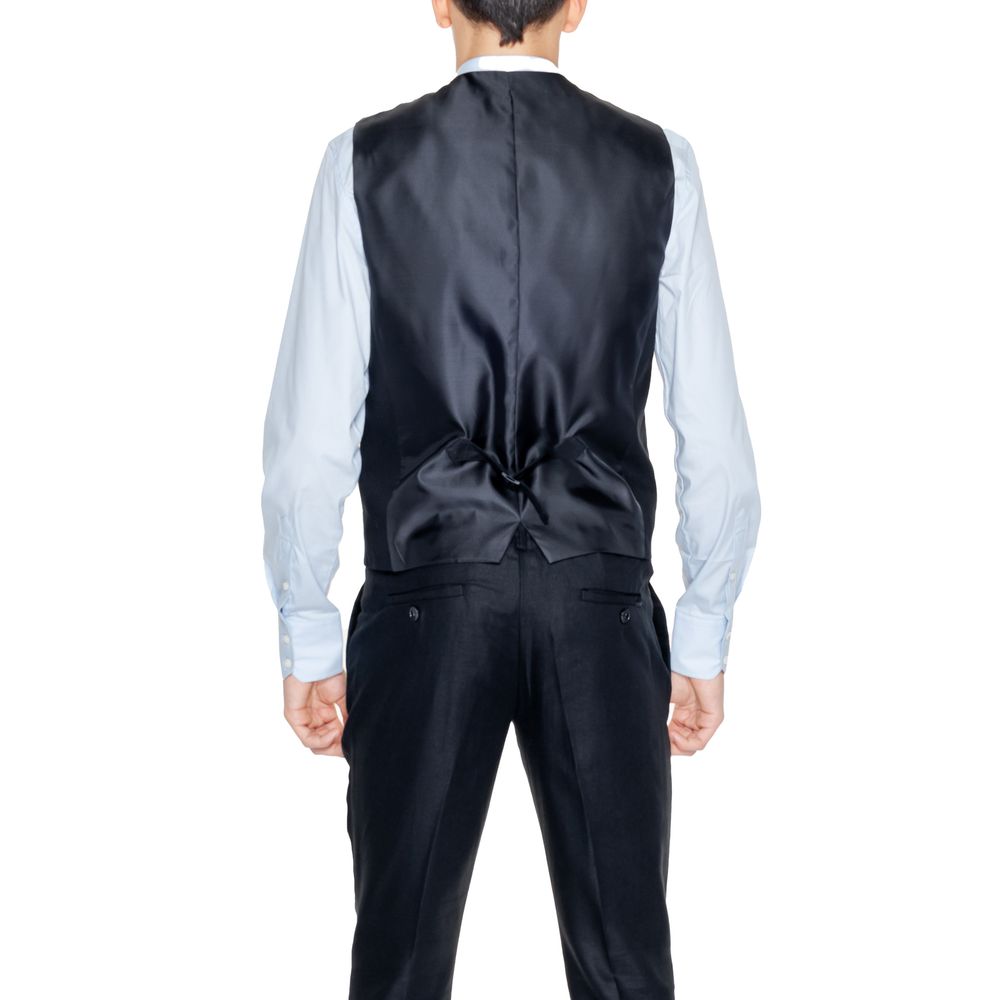 Antony Morato Black Linen Vest