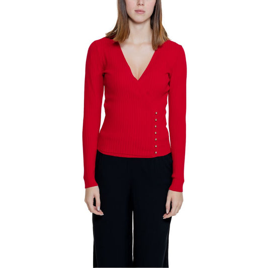 Morgan De Toi Red Viscose Tops & T-Shirt