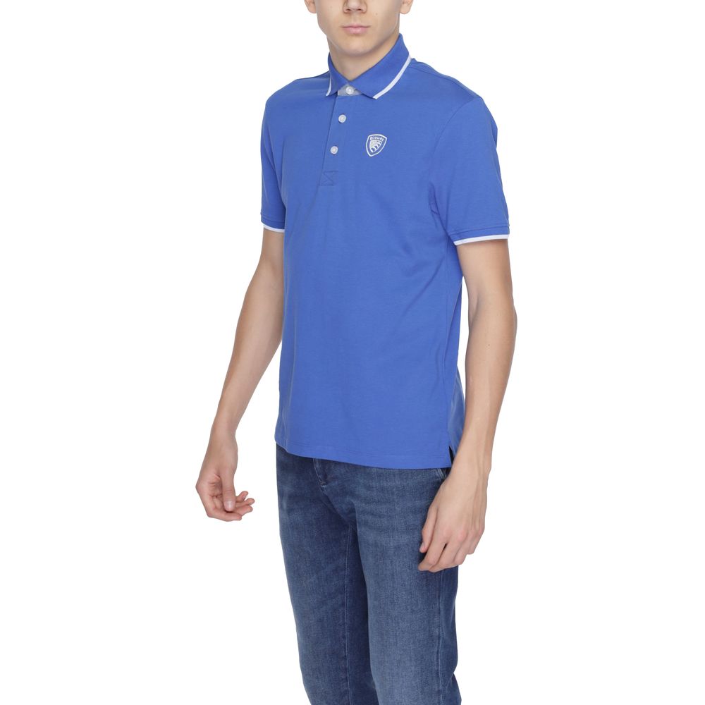 Blauer Blue Cotton Polo Shirt IT44 | S