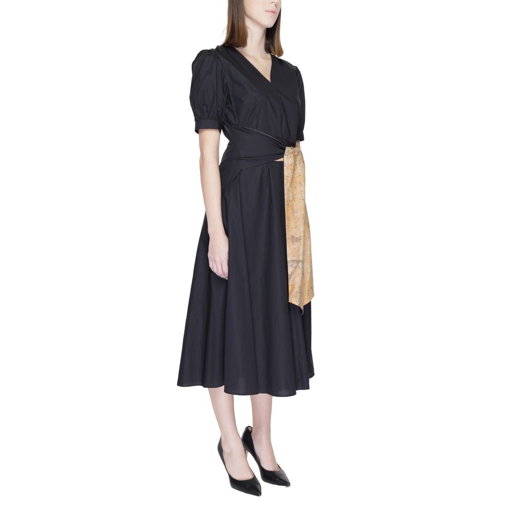 Alviero Martini Prima Classe Black Cotton Dress IT40 | XS