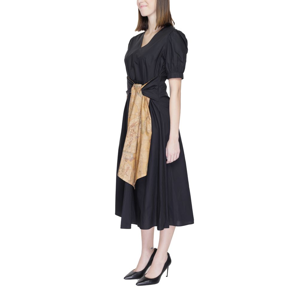 Alviero Martini Prima Classe Black Cotton Dress IT40 | XS