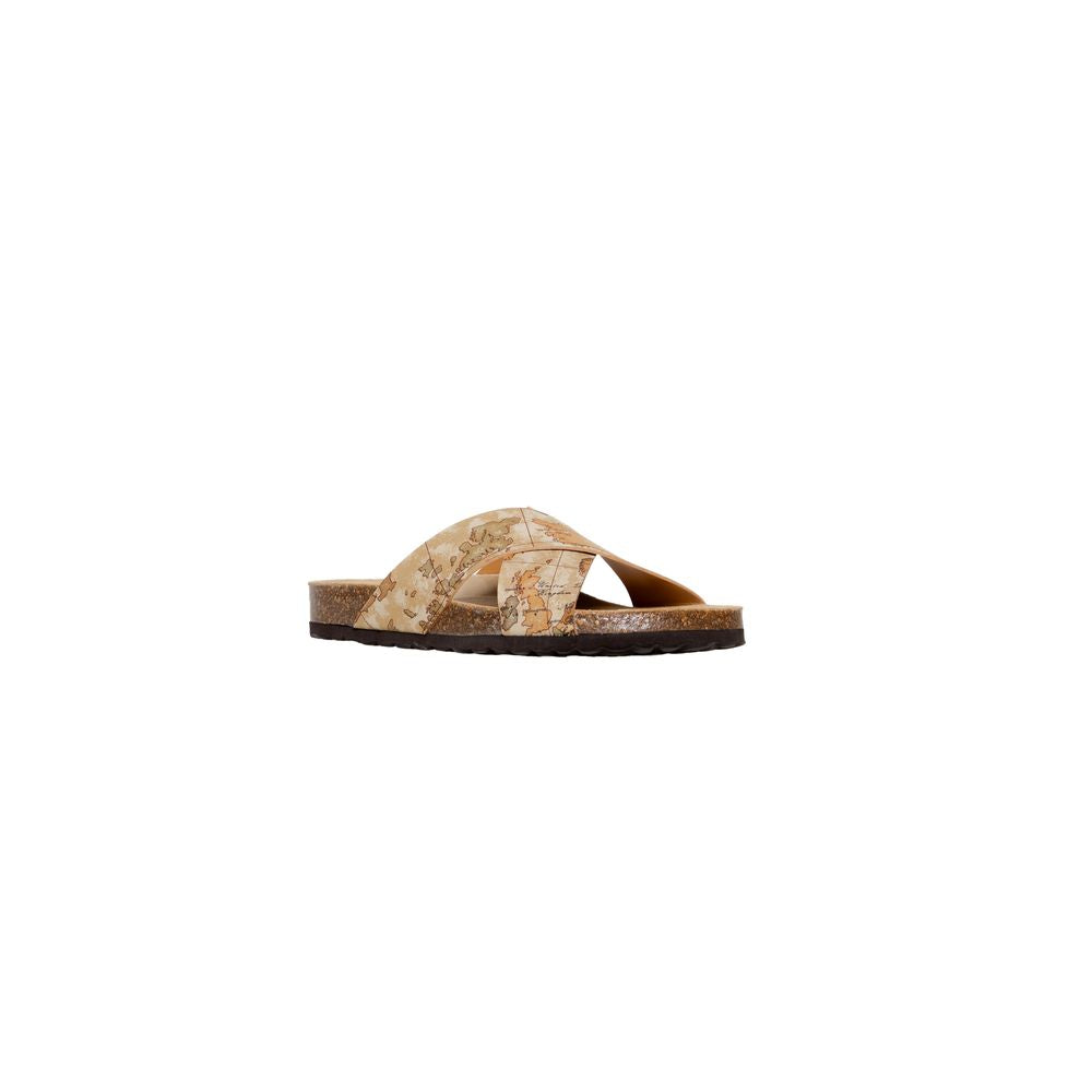 Alviero Martini Prima Classe Beige Textile Sandal