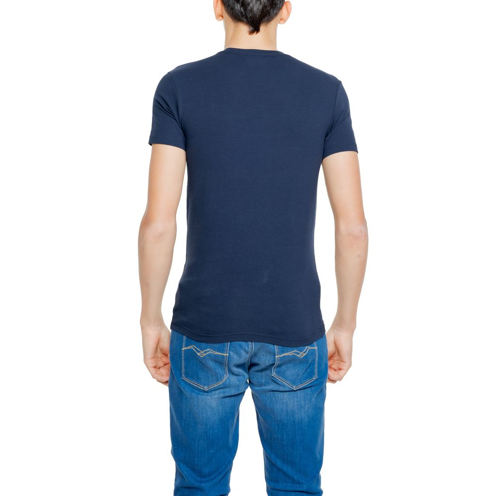 Emporio Armani Underwear Blue Cotton T-Shirt