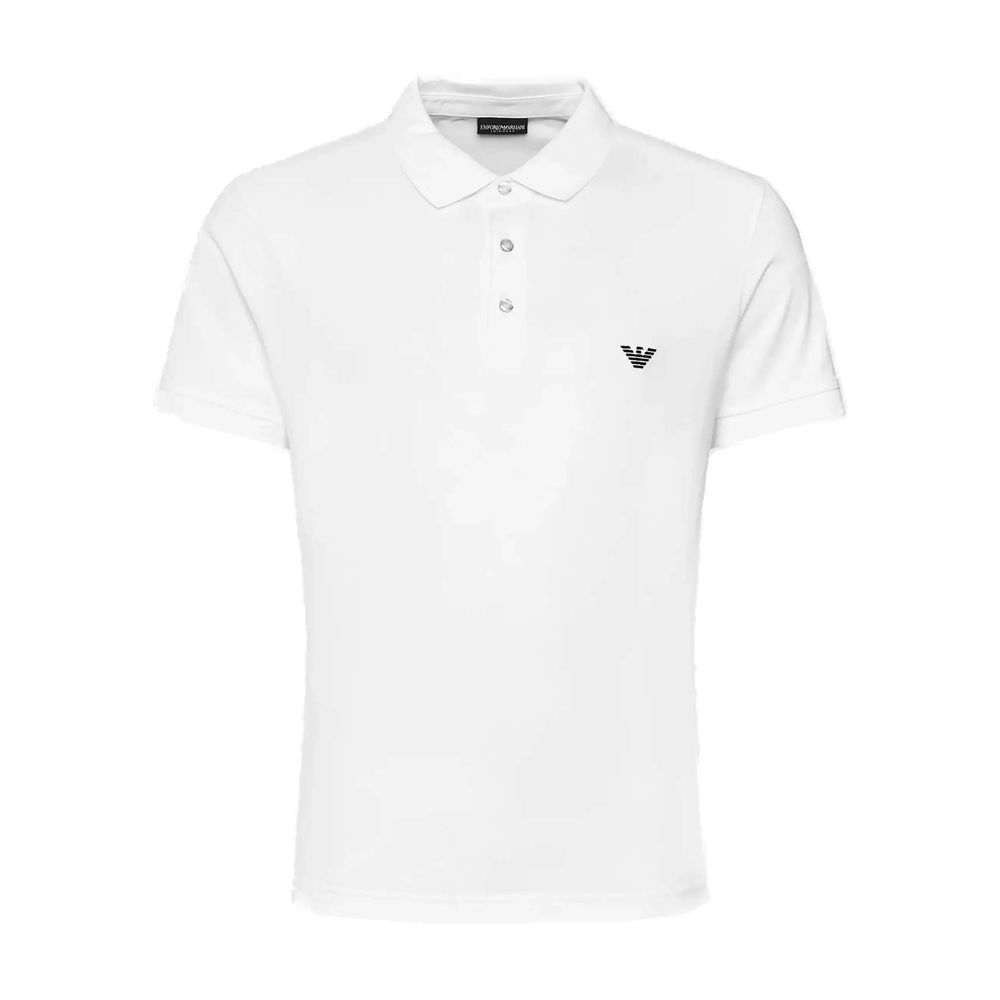 Emporio Armani Underwear White Cotton Polo Shirt IT54 | XXL