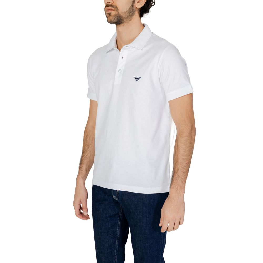 Emporio Armani Underwear White Cotton Polo Shirt IT54 | XXL