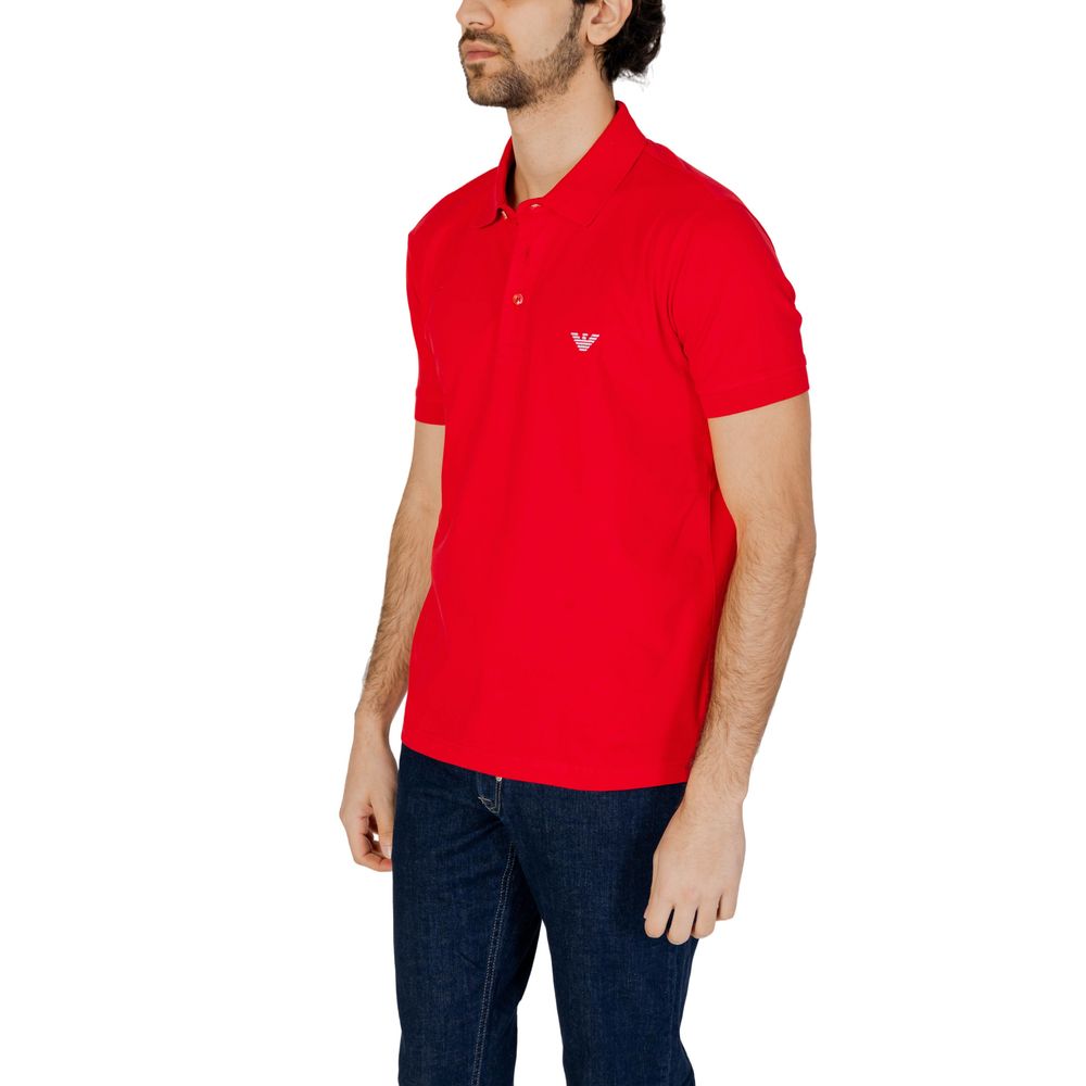 Emporio Armani Underwear Red Cotton Polo Shirt IT54 | XXL