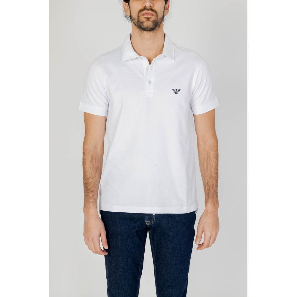 Emporio Armani Underwear White Cotton Polo Shirt IT54 | XXL