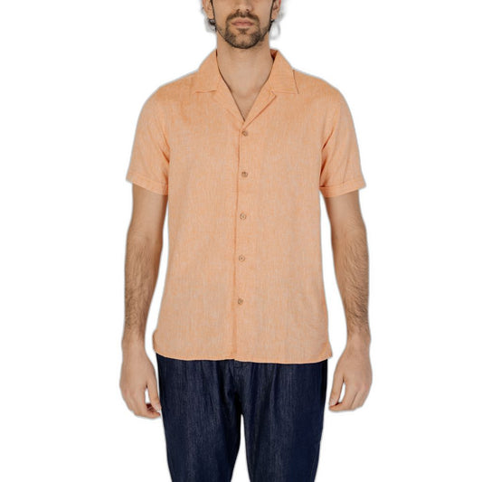 Hamaki-Ho Orange Linen Shirt IT52 | XL