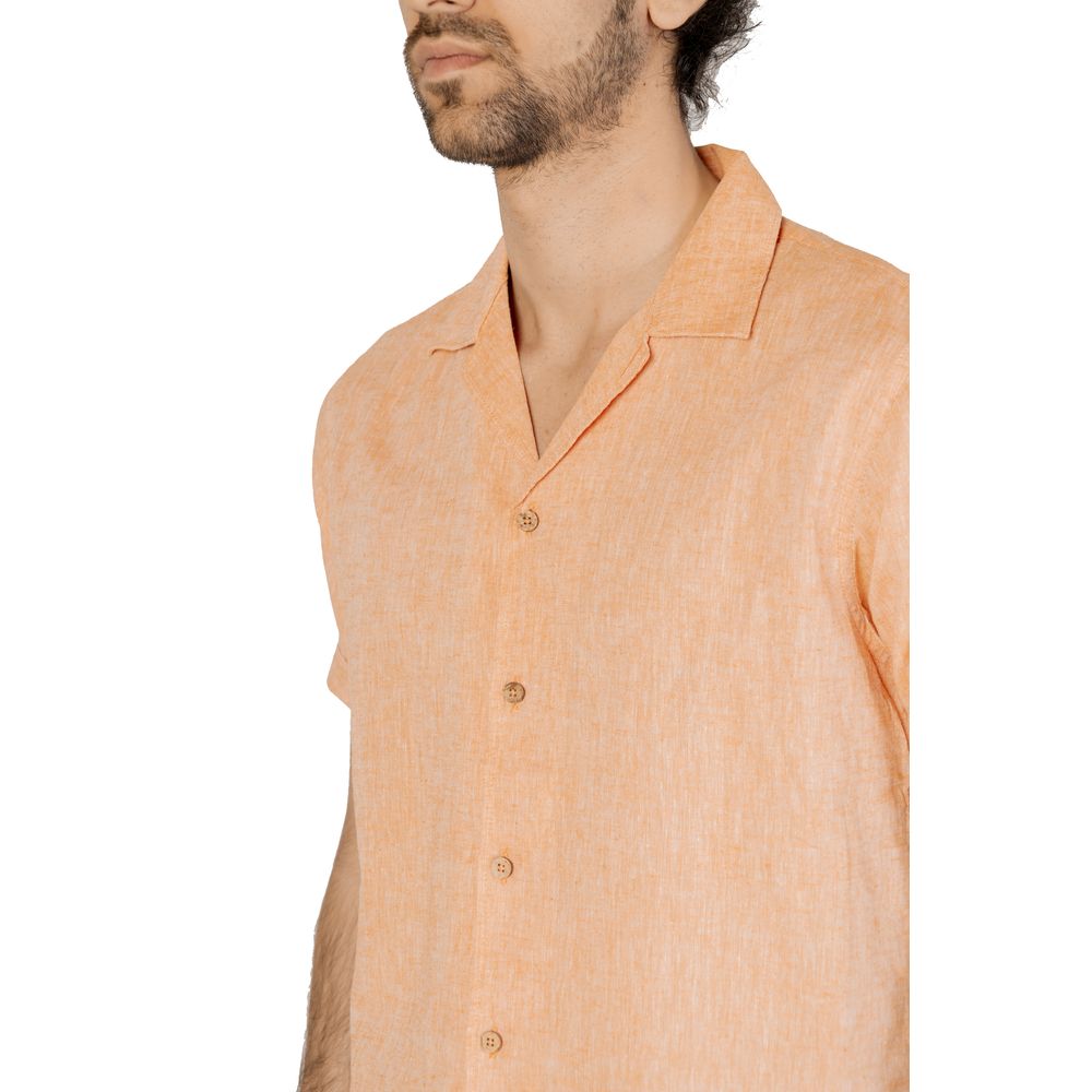 Hamaki-Ho Orange Linen Shirt IT52 | XL