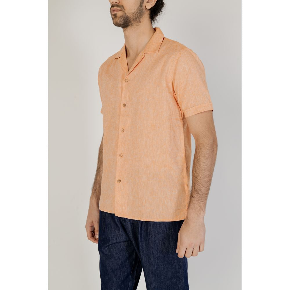 Hamaki-Ho Orange Linen Shirt IT52 | XL