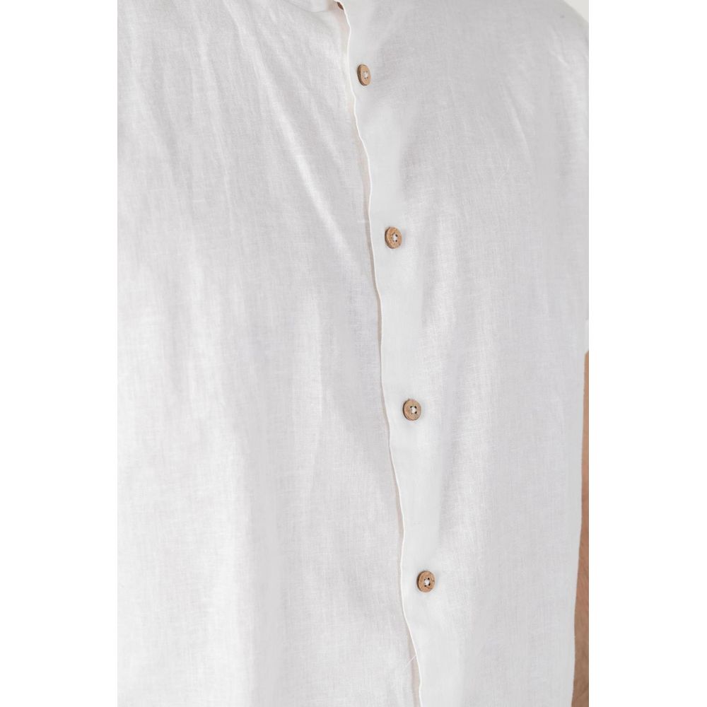 Hamaki-Ho White Linen Shirt