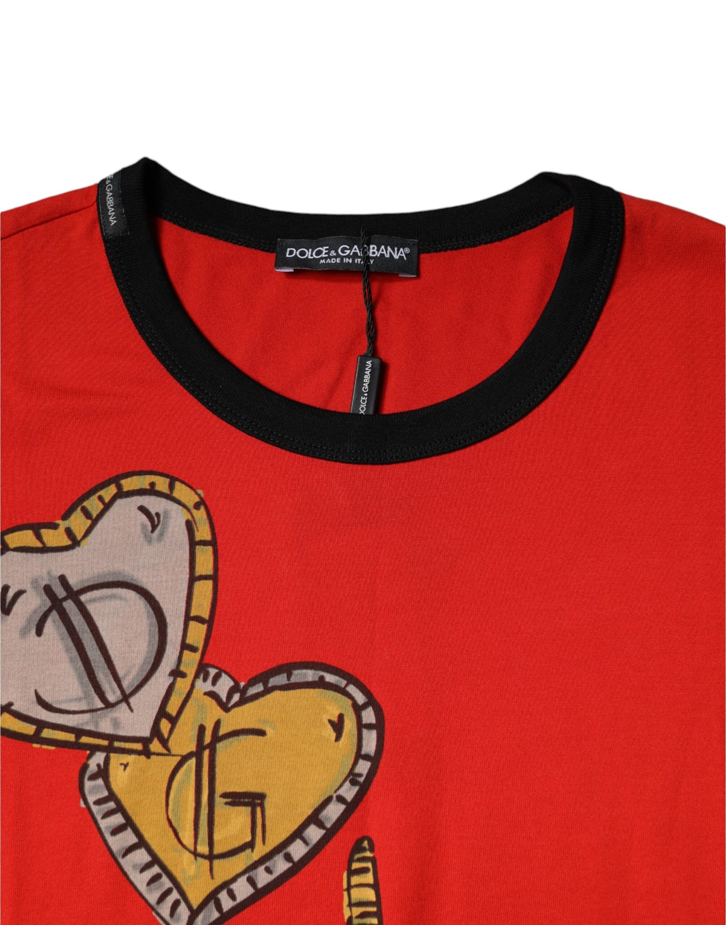 Dolce & Gabbana Red 2019 Year Of The Pig Short Sleeve T-shirt IT46 / S