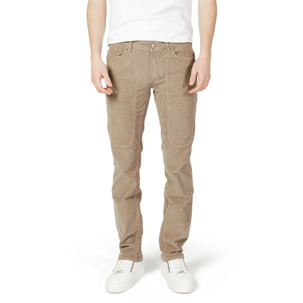 Jeckerson Beige Cotton Jeans & Pant W35