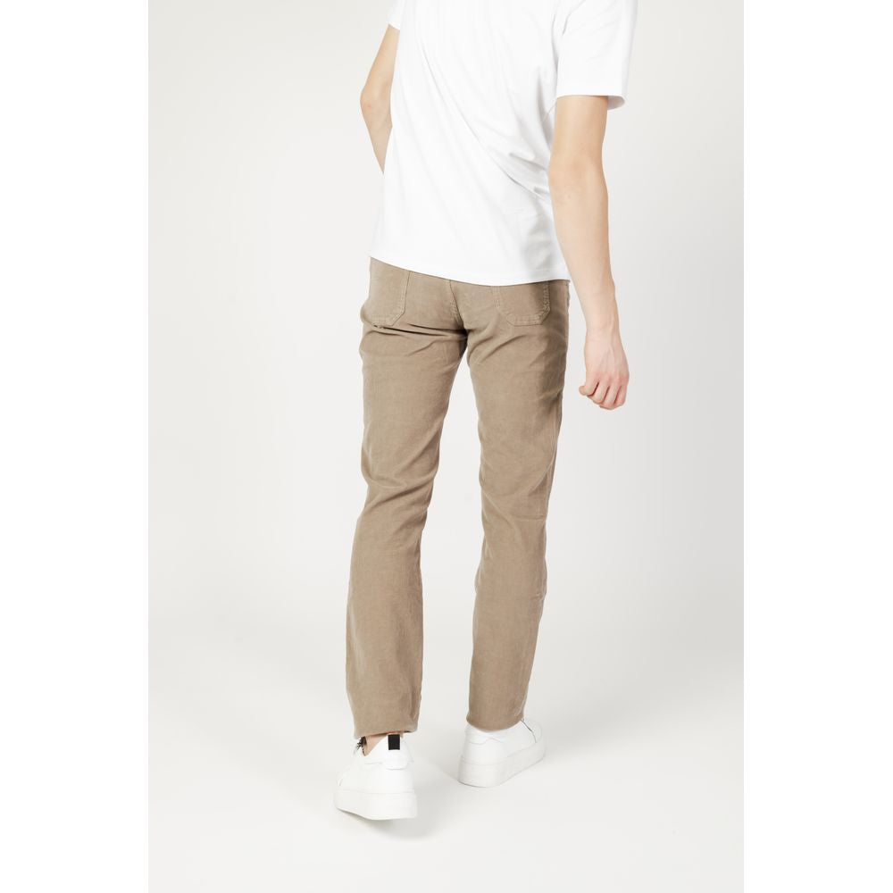 Jeckerson Beige Cotton Jeans & Pant W35