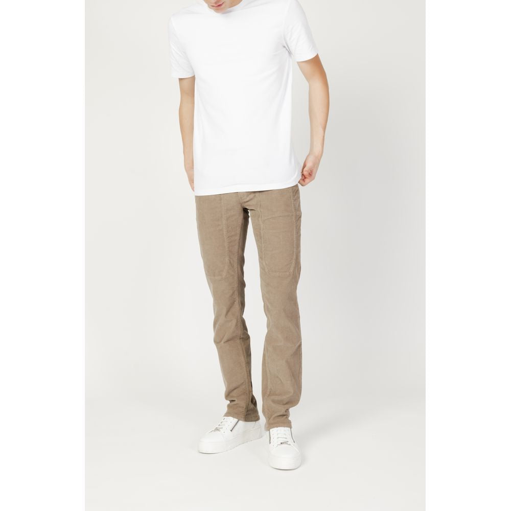 Jeckerson Beige Cotton Jeans & Pant W35