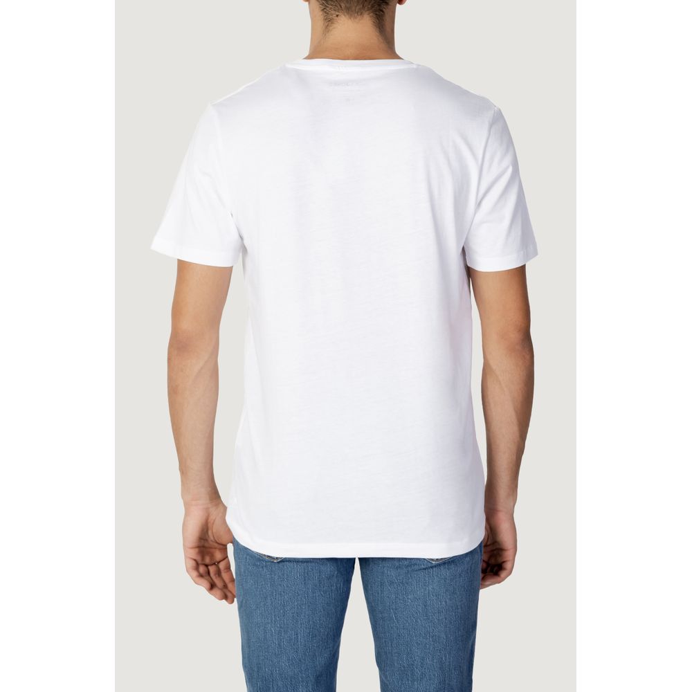 Jack Jones White Cotton T-Shirt IT52 | XL