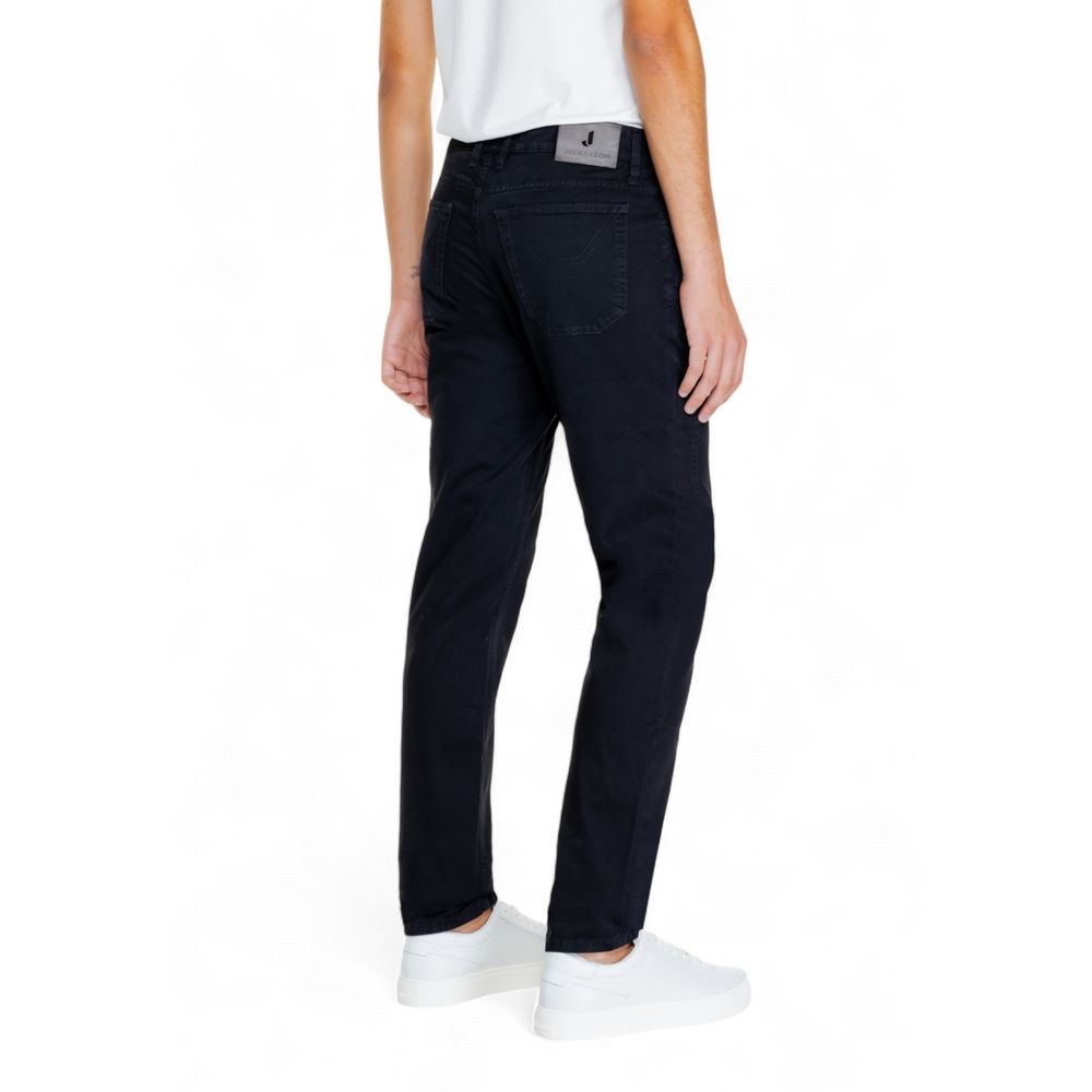 Jeckerson Black Cotton Jeans & Pant