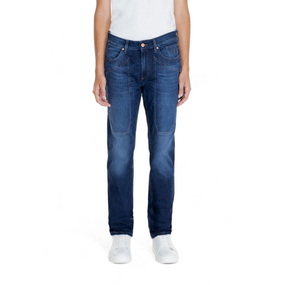 Jeckerson Blue Cotton Jeans & Pant