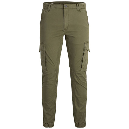 Jack Jones Green Cotton Jeans & Pant