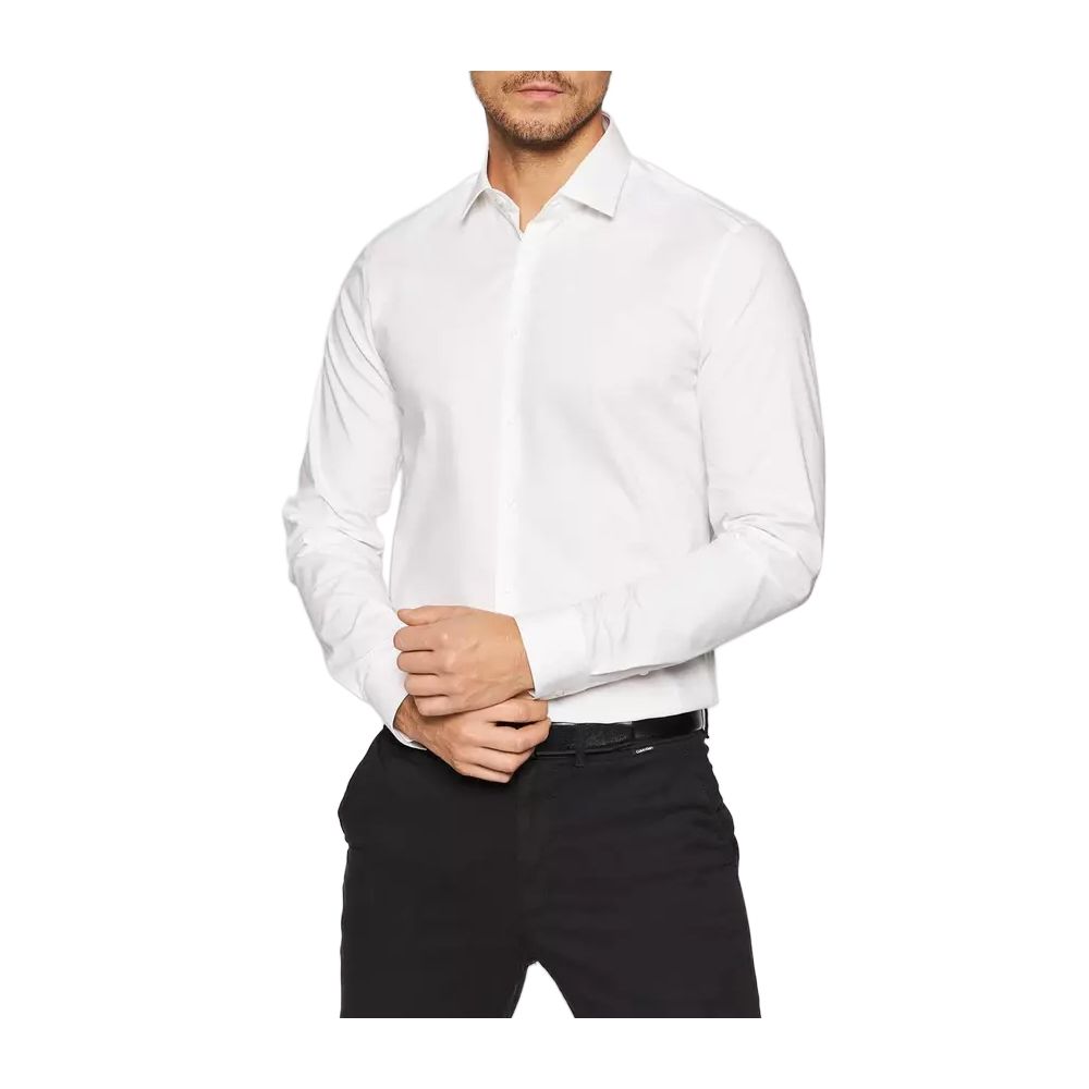 Calvin Klein White Cotton Shirt