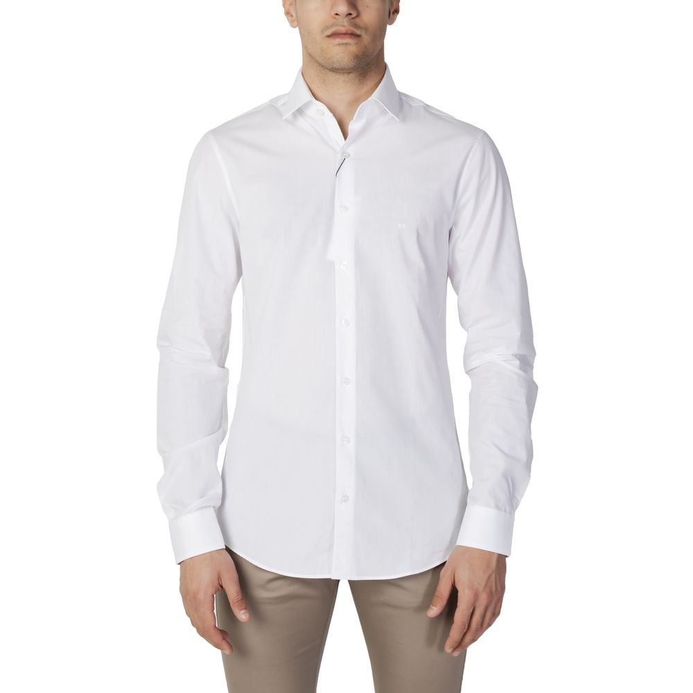 Calvin Klein White Cotton Shirt IT43 / XL