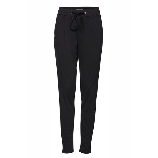 ICHI Black Polyester Jeans & Pant