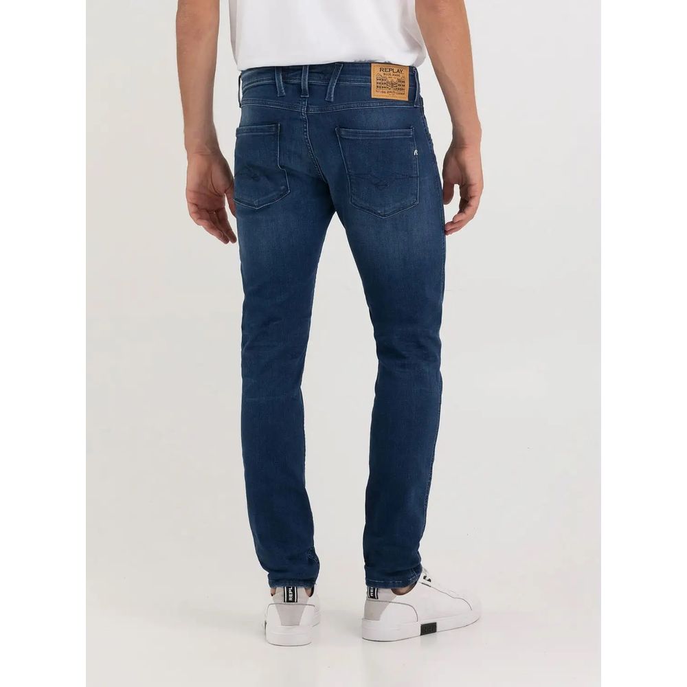 Replay Blue Cotton Jeans & Pant