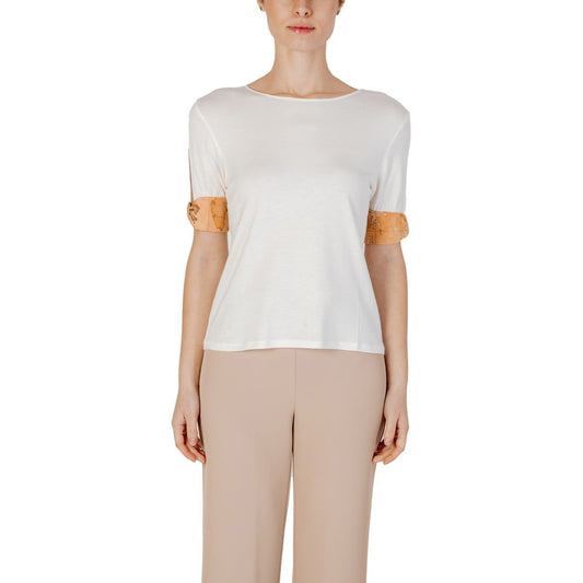 Alviero Martini Prima Classe Beige Viscose Tops & T-Shirt