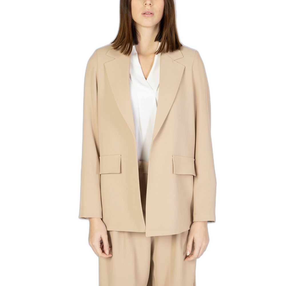 Sandro Ferrone Beige Polyester Suits & Blazer IT48 | XL