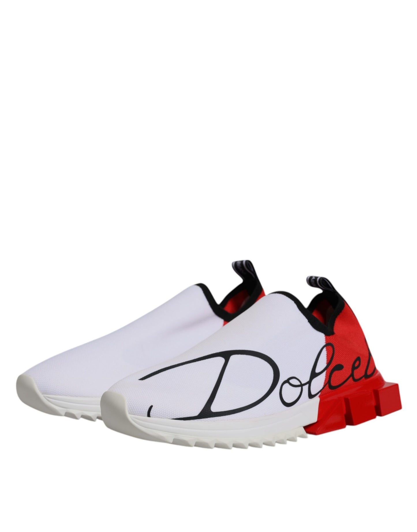 Dolce & Gabbana White Red Sorrento Sneakers Shoes EU45 / US12