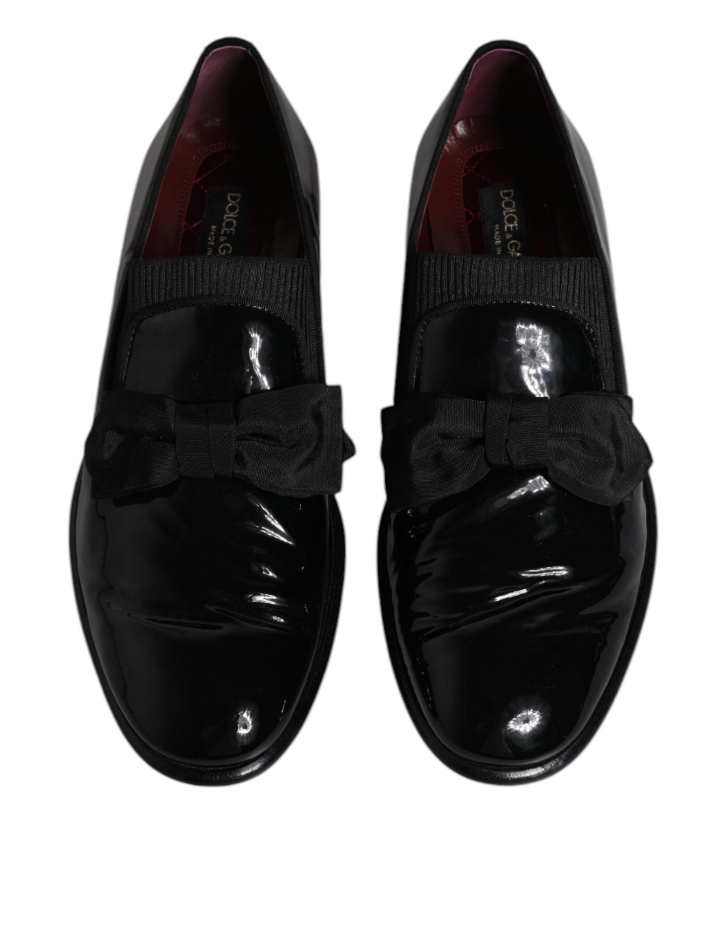 Dolce & Gabbana Black Leather Loafers Men Formal Dress Shoes EU41 / US8