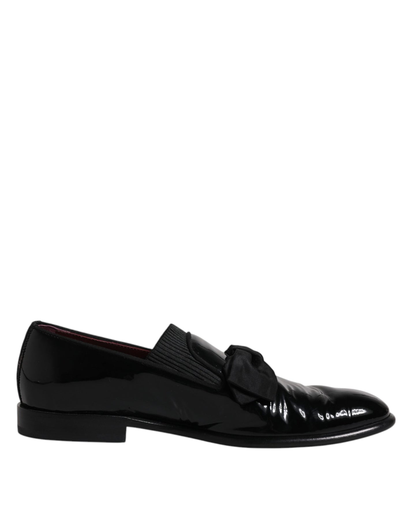 Dolce & Gabbana Black Leather Loafers Men Formal Dress Shoes EU41 / US8