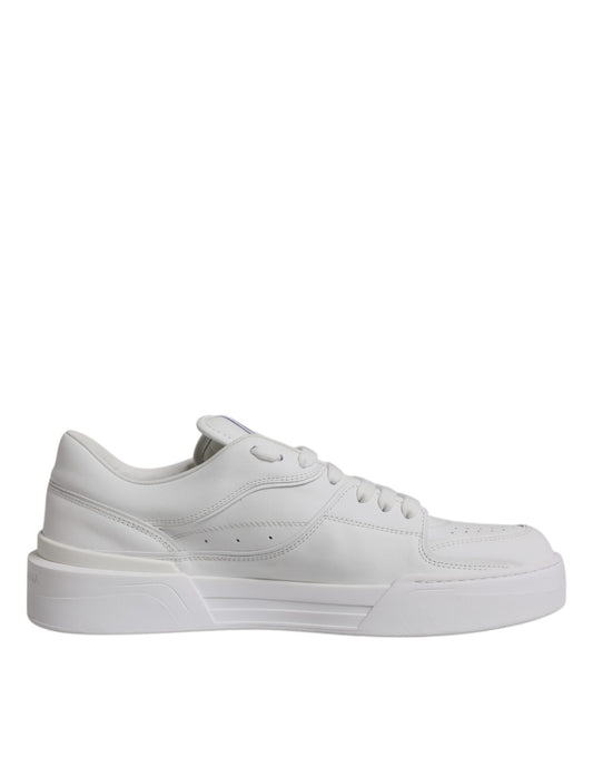 Dolce & Gabbana White Miami Leather Low Top Sneakers Shoes EU43 / US10