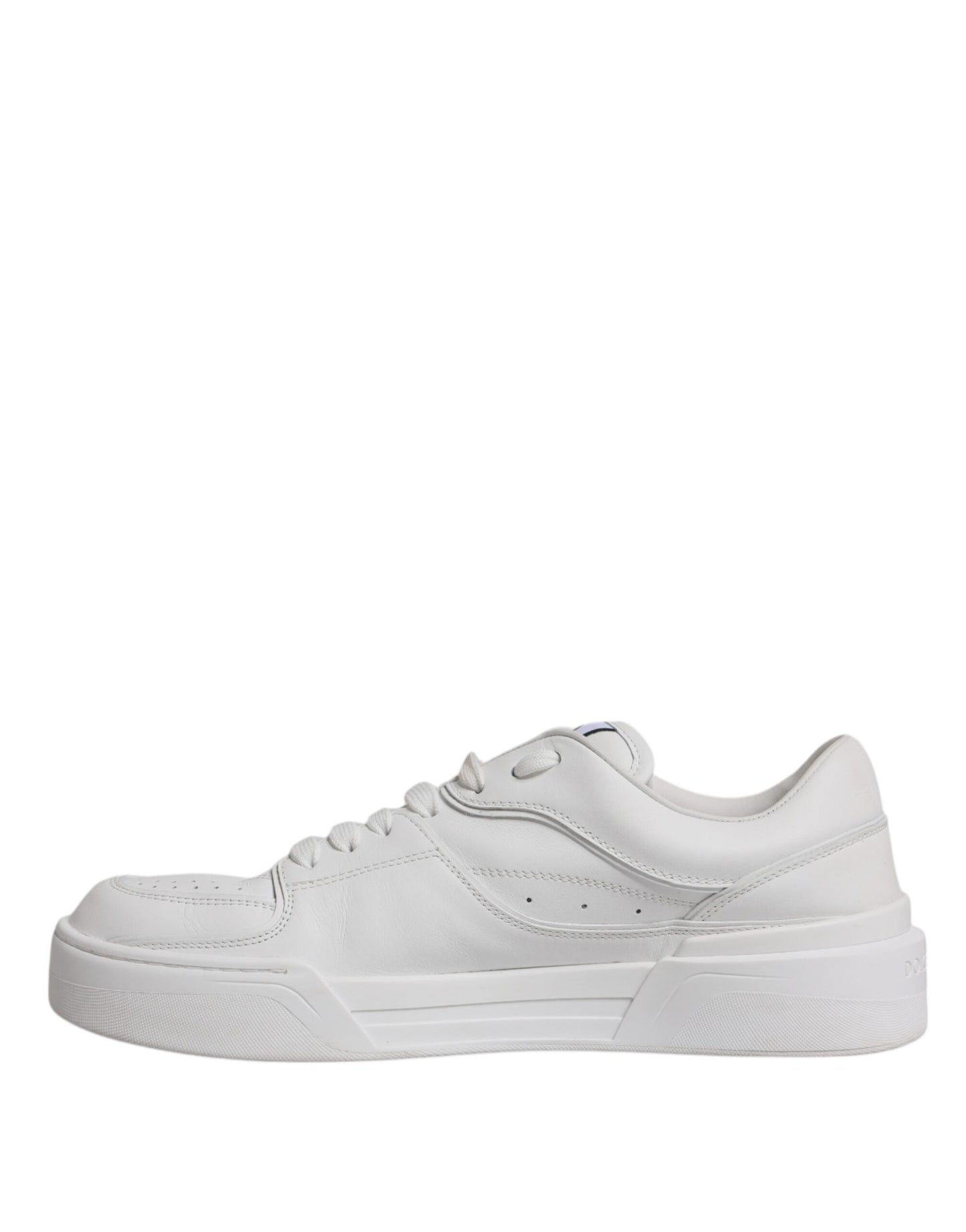 Dolce & Gabbana White Miami Leather Low Top Sneakers Shoes EU44 / US11