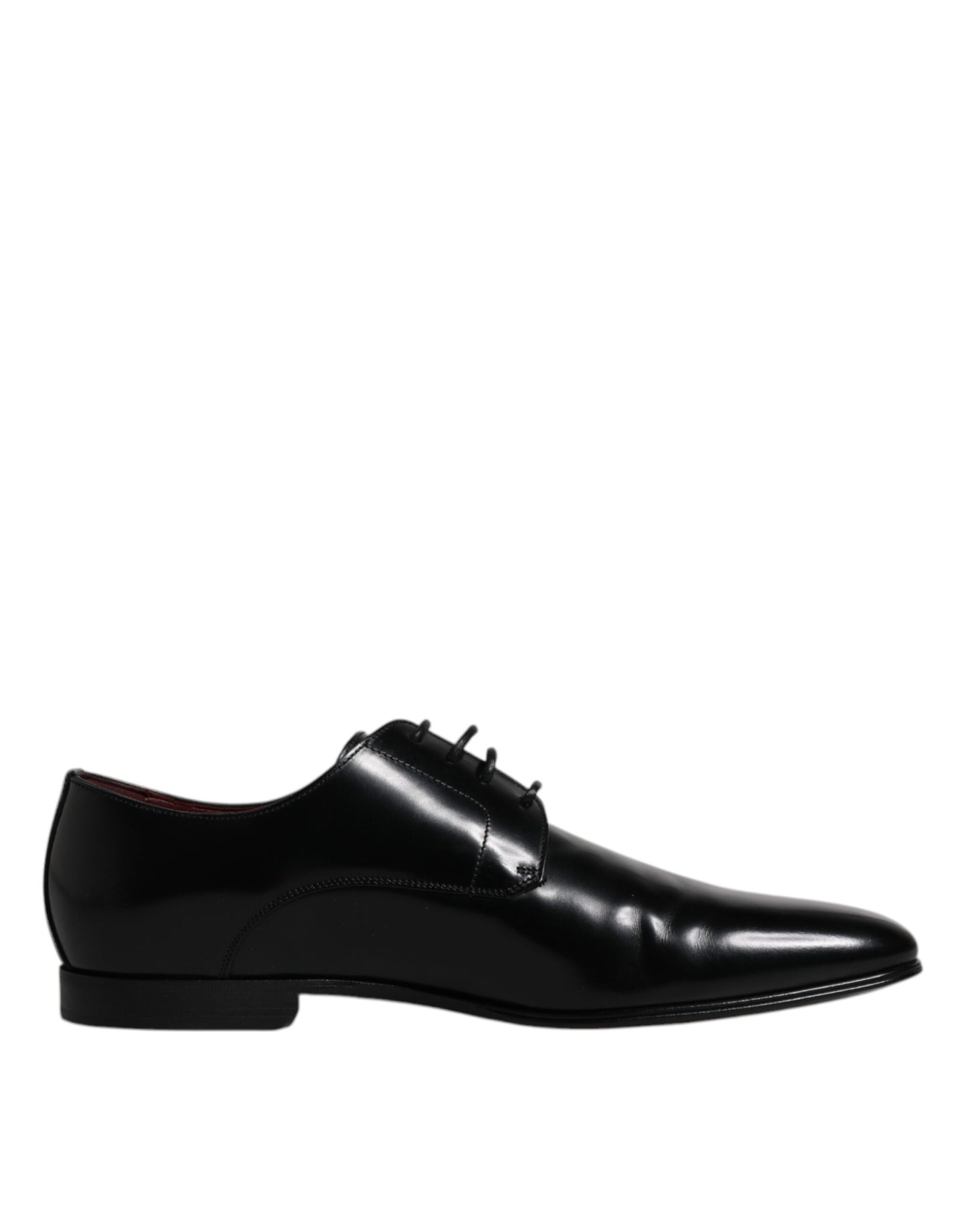 Dolce & Gabbana Black Leather Lace Up Men Derby Formal Shoes EU42 / US9