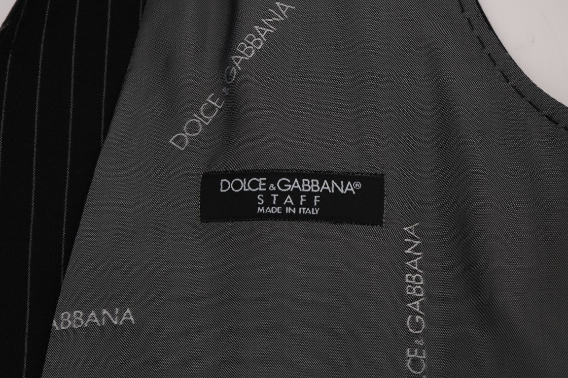 Dolce & Gabbana Sleek Striped Waistcoat Vest IT50 / M