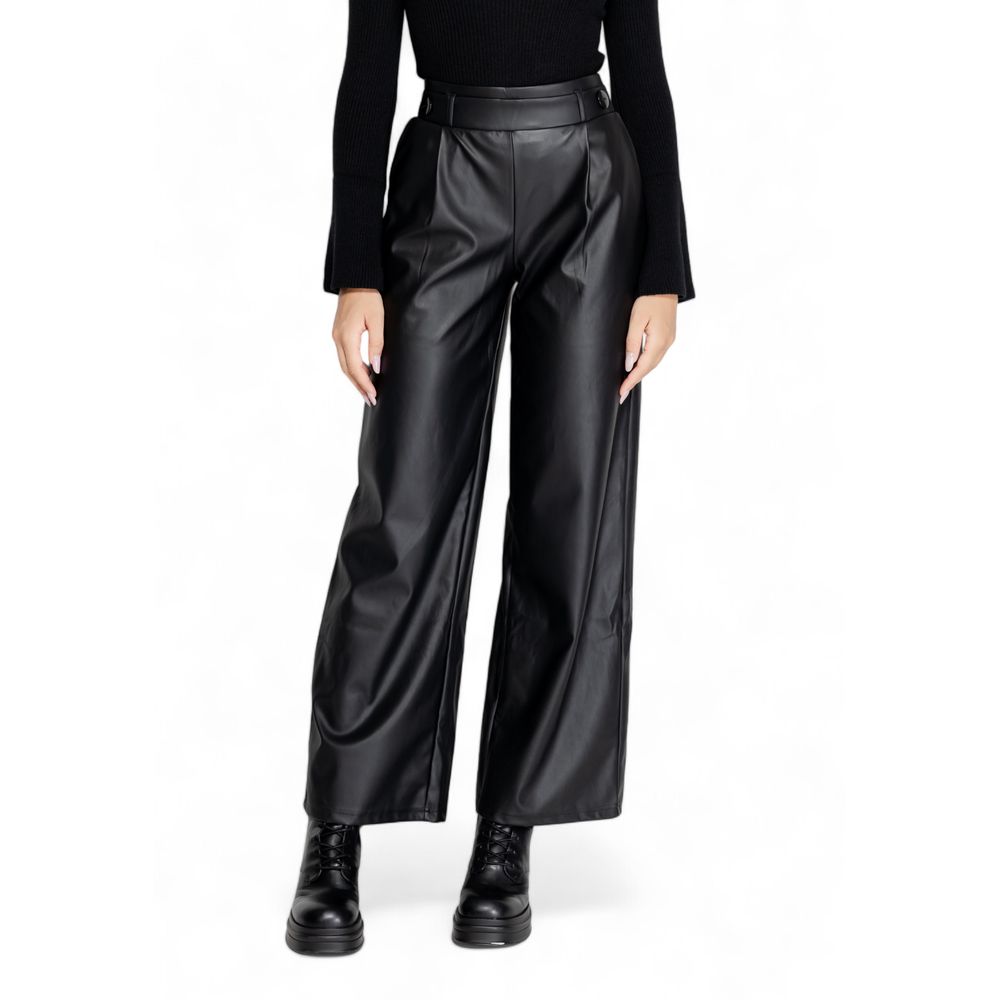 Jacqueline De Yong Black Polyester Jeans & Pant